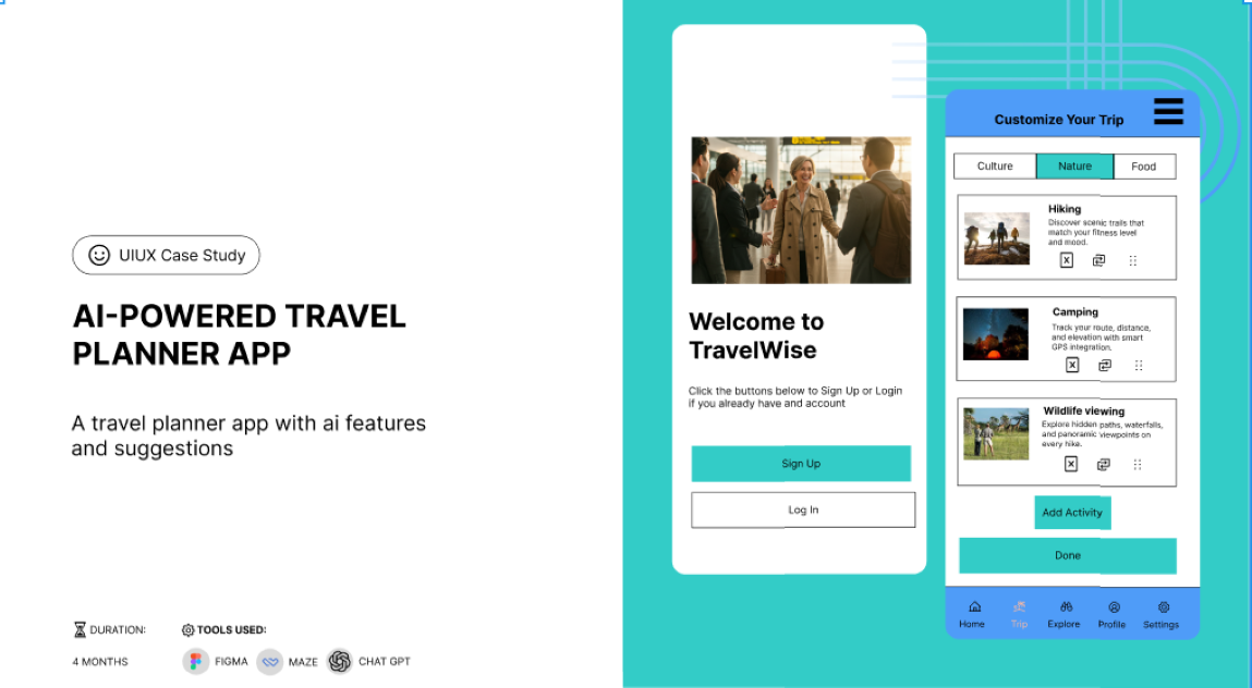 AI-Powered Travel Planner App Design